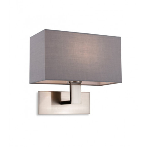 Applique murale Raffles Acier brossé avec teinte grise|Appliques murales|Luminaire Center