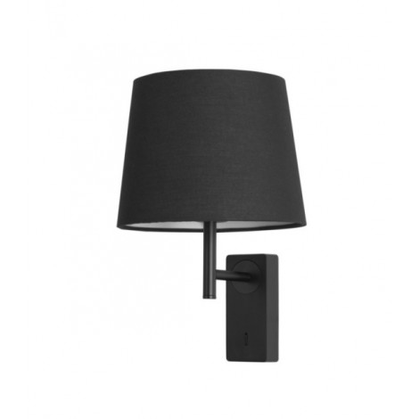 Applique murale Aura Aluminium,Textile Nègre,Noir|Appliques murales|Luminaire Center