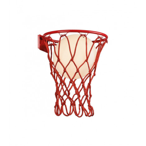 Applique murale pour enfant Basketball Rouge Mat|Appliques murales|Luminaire Center