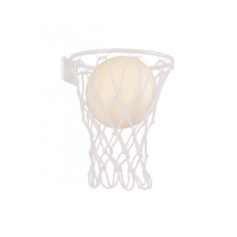 Applique murale pour enfant Basketball Blanc Mat|Appliques murales|Luminaire Center