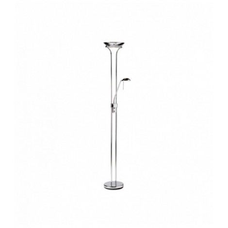 Lampadaire Rome avec liseuse, chrome|Lampadaire|Luminaire Center