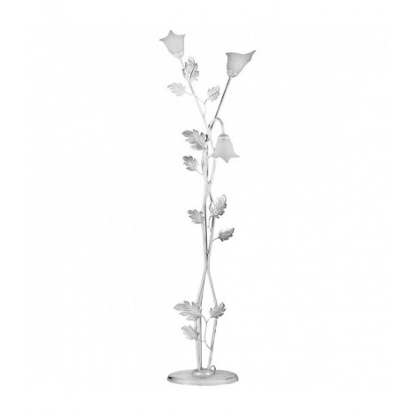 Lampadaire MARILENA 3 Light Métal,Verre Argent,Blanc|Lampadaire|Luminaire Center