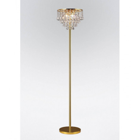 Lampadaire Atla 4 Ampoules doré/cristal|Lampadaire|Luminaire Center