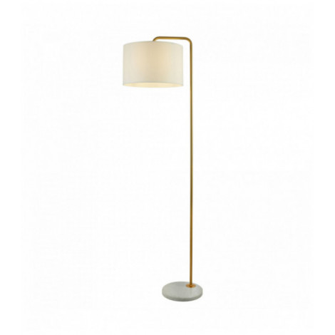 Lampadaire or avec base en marbre blanc|Lampadaire|Luminaire Center