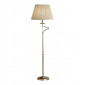 Lampadaire articulé Stanford, nickel, abat-jour beige|Lampadaire|Luminaire Center