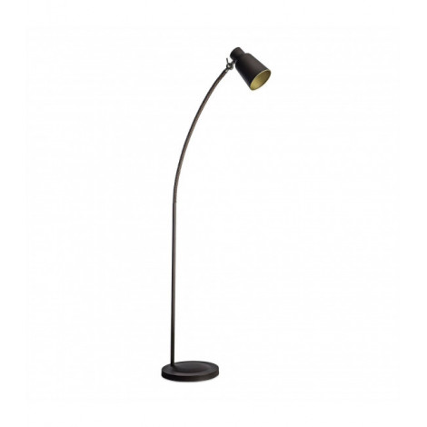 Lampadaie Funk, acier, marron et or|Lampadaire|Luminaire Center