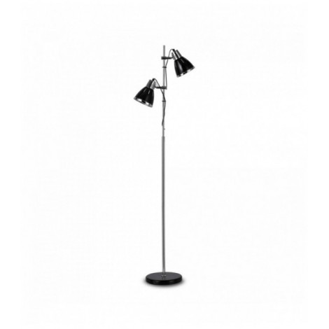 Lampadaire Noir ELVIS 2 ampoules|Lampadaire|Luminaire Center