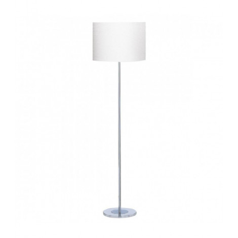 Lampadaire, en chrome avec abat-jour ivoire|Lampadaire|Luminaire Center