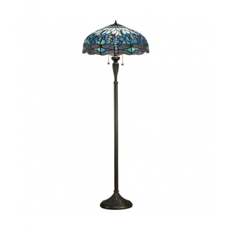 Lampadaire Dragonfly Blue, verre et résine|Lampadaire|Luminaire Center