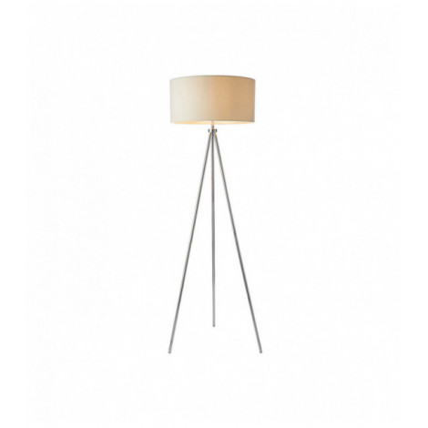 Lampadaire Tri, chrome, avec abat-jour|Lampadaire|Luminaire Center