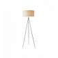Lampadaire Tri, chrome, avec abat-jour|Lampadaire|Luminaire Center