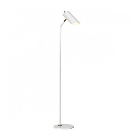 Lampadaire Quinto blanc et laiton vieiili|Lampadaire|Luminaire Center