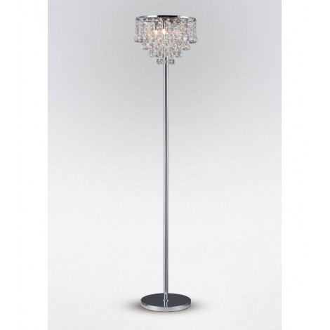Lampadaire Atla 4 Ampoules chrome poli/cristal|Lampadaire|Luminaire Center