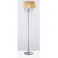 Lampadaire Olivia avec Abat jour bronze 3 Ampoules chrome poli/cristal|Lampadaire|Luminaire Center
