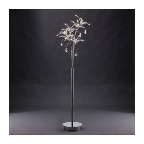 Lampadaire Kenzo 6 Ampoules chrome poli/cristal|Lampadaire|Luminaire Center
