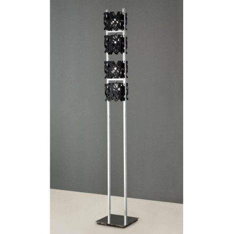Lampadaire Tokio 4 Ampoules G9, noir brillant/chrome poli|Lampadaire|Luminaire Center