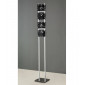 Lampadaire Tokio 4 Ampoules G9, noir brillant/chrome poli|Lampadaire|Luminaire Center