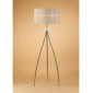Lampadaire Loewe 3 Ampoules E27, laiton antique avec Abat jour bronze|Lampadaire|Luminaire Center