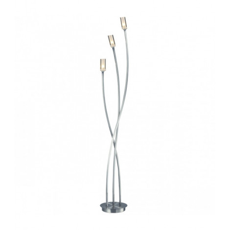 Lampadaire Morgan chrome satiné et verre 3 ampoules|Lampadaire|Luminaire Center