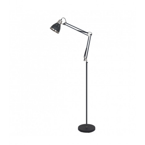 Lampadaire industriel et rétro Remiro Noir|Lampadaire|Luminaire Center