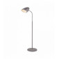 Lampadaire boston gris brillant et chrome|Lampadaire|Luminaire Center