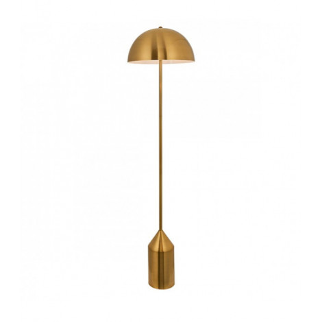 Lampadaire Nova Acier laiton antique, blanc brillant 1 ampoule 152,5cm|Lampadaire|Luminaire Center
