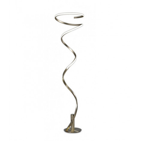 Lampadaire LED intégré Helix Laiton antique 1 ampoule 180cm|Lampadaire|Luminaire Center
