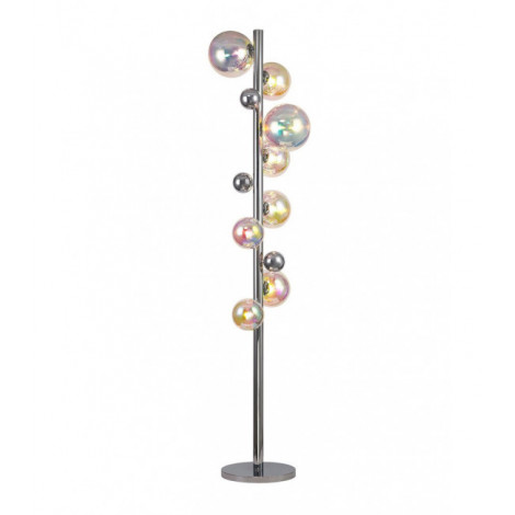 Lampadaire Chrome poli,irisé 8 ampoules 170cm|Lampadaire|Luminaire Center