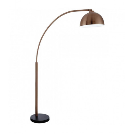 Lampadaire 1 ampoule Giraffe, en cuivre et marbre noir|Lampadaire|Luminaire Center