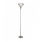 Lampadaire Uplighters, en argent satiné et verre opale|Lampadaire|Luminaire Center