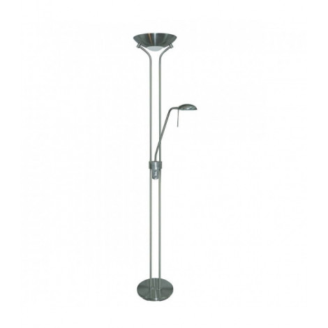 Lampadaire Mother & Child, en argent satiné et verre|Lampadaire|Luminaire Center