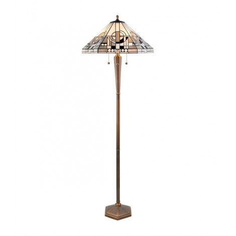 Lampadaire Metropolitan, verre et laiton|Lampadaire|Luminaire Center