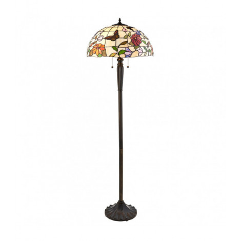 Lampadaire Butterfly, verre et zinc|Lampadaire|Luminaire Center