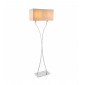 Lampadaire Vienna, nickel, abat-jour beige|Lampadaire|Luminaire Center