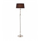 Lampadaire Polina, nickel et cristal, abat-jour noir|Lampadaire|Luminaire Center