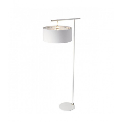 Lampadaire Balance, nickel poli, avec abat-jour blanc|Lampadaire|Luminaire Center
