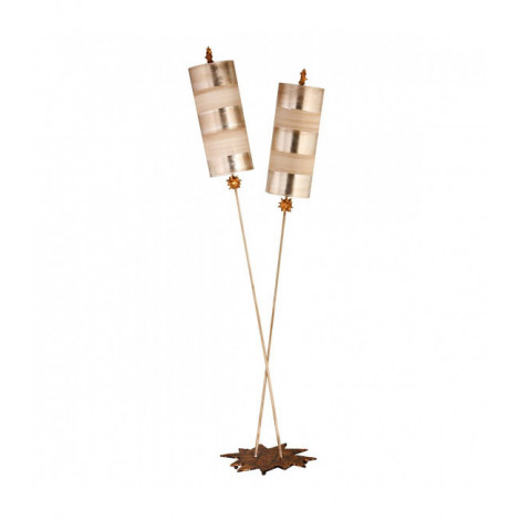 Lampadaire Nettle Lux, argent, 2 ampoules|Lampadaire|Luminaire Center