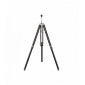Lampadaire Tripod, bois foncé et nickel brillant, sans abat-jour|Lampadaire|Luminaire Center