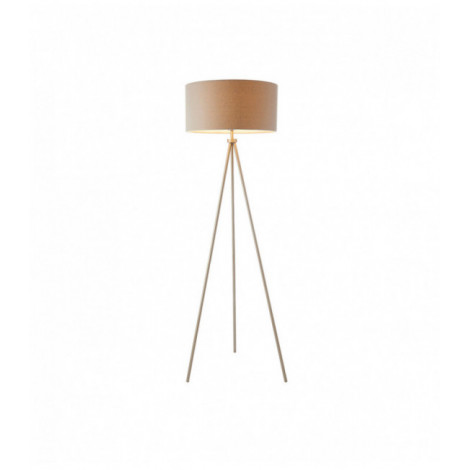 Lampadaire Tri, nickel mat, avec abat-jour|Lampadaire|Luminaire Center
