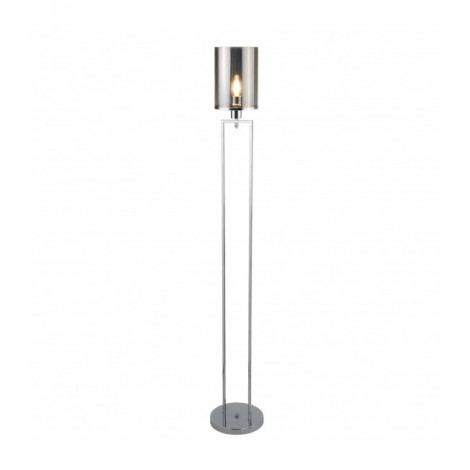 Lampadaire Catalina, chrome et verre fumé|Lampadaire|Luminaire Center