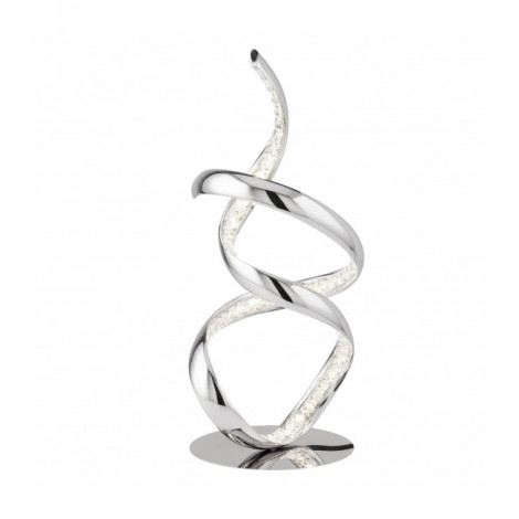 Lampe de table led bras twirls cristal transparent chromé|Lampadaire|Luminaire Center