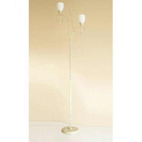 Lampadaire San Marino 2 Ampoules crème/doré/verre opal|Lampadaire|Luminaire Center