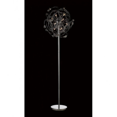 Lampadaire Messe 12 Ampoules chrome poli/cristal|Lampadaire|Luminaire Center