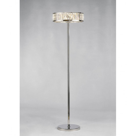Lampadaire Torre 5 Ampoules chrome poli/cristal|Lampadaire|Luminaire Center
