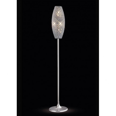 Lampadaire Kos 4 Ampoules chrome poli/cristal|Lampadaire|Luminaire Center