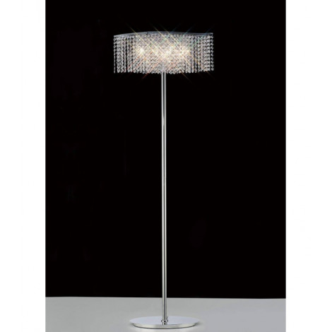 Lampadaire Fabio 4 Ampoules chrome poli/cristal|Lampadaire|Luminaire Center