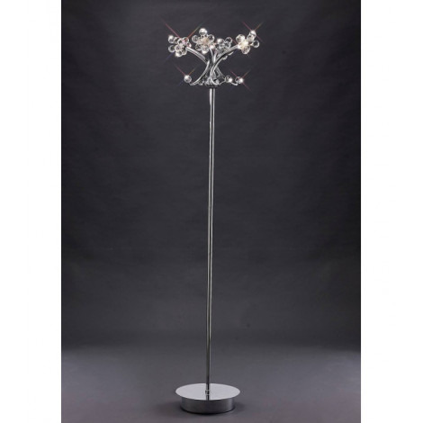 Lampadaire Octavia 4 Ampoules chrome poli/cristal|Lampadaire|Luminaire Center