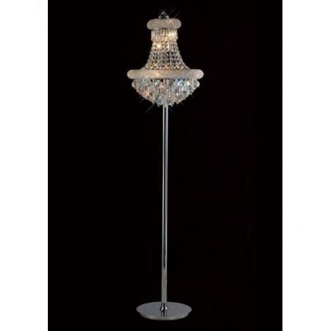 Lampadaire Alexetra 8 Ampoules chrome poli/cristal|Lampadaire|Luminaire Center