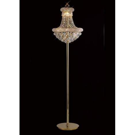 Lampadaire Alexetra 8 Ampoules doré/cristal|Lampadaire|Luminaire Center