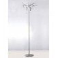 Lampadaire Cygnet 6 Ampoules chrome poli/blanc dépoli/cristal|Lampadaire|Luminaire Center
